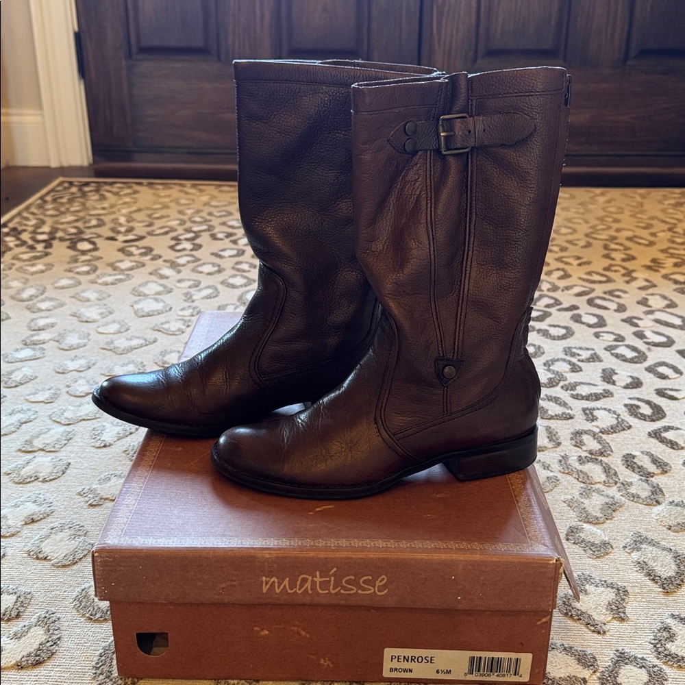 Matisse Penrose Dark Brown Leather Boots